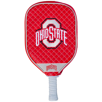 Parrot Paddles Ohio State Buckeyes Quilted Pickleball Paddle Cover (Red)