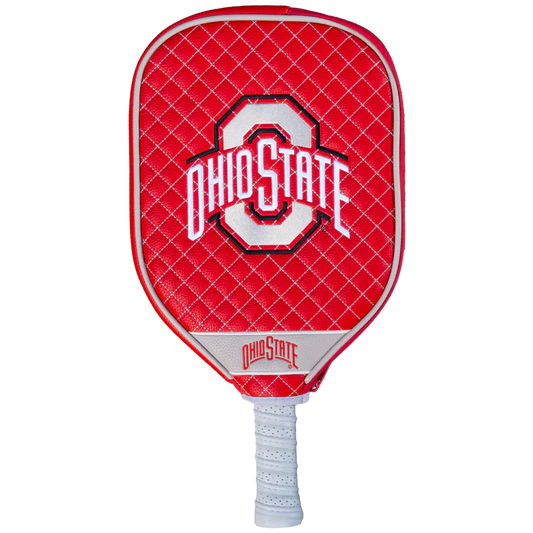 Parrot Paddles Ohio State Buckeyes Quilted Pickleball Paddle Cover (Red)