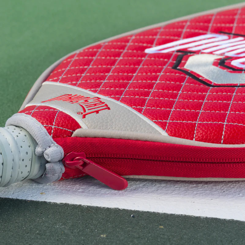 Parrot Paddles Ohio State Buckeyes Quilted Pickleball Paddle Cover (Red)