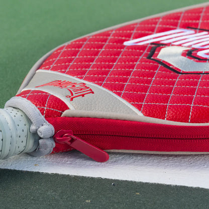 Parrot Paddles Ohio State Buckeyes Quilted Pickleball Paddle Cover (Red)