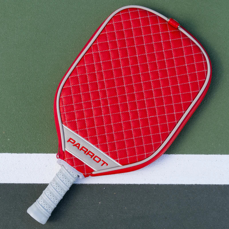 Parrot Paddles Ohio State Buckeyes Quilted Pickleball Paddle Cover (Red)