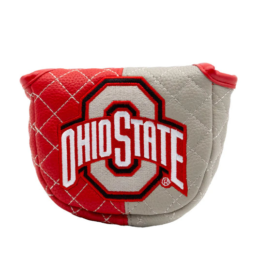 Team Golf USA (Authentic) Ohio State Buckeyes Split Color Quilted Mallet Putter Cover NCAA Licensed