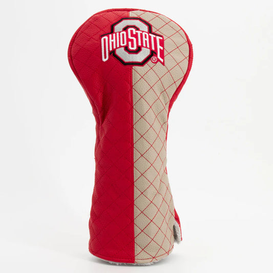 Team Golf USA (Authentic) Ohio State Buckeyes Split Color Quilted Driver Head Cover NCAA Licensed