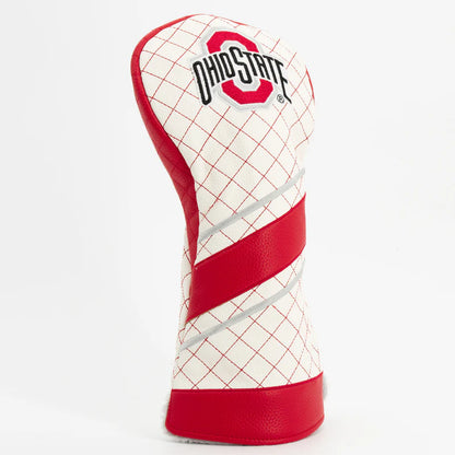 Team Golf USA (Authentic) Ohio State Buckeyes Striped Quilted Driver Head Cover NCAA Licensed