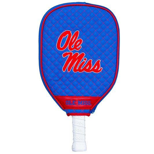 Parrot Paddles Ole Miss Rebels Quilted Pickleball Paddle Cover NCAA Licensed