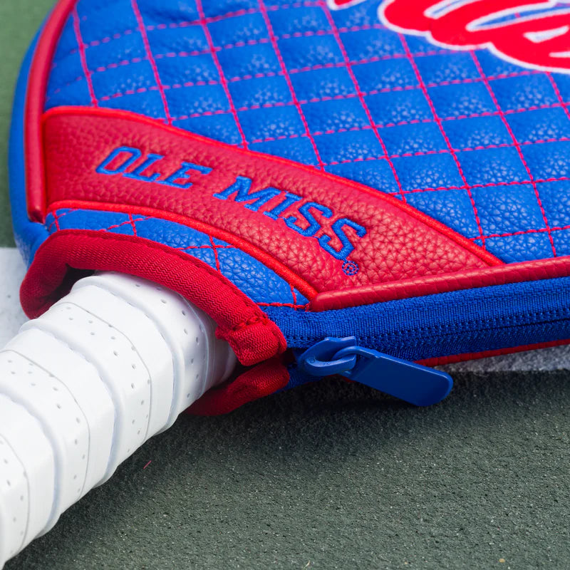 Parrot Paddles Ole Miss Rebels Quilted Pickleball Paddle Cover NCAA Licensed