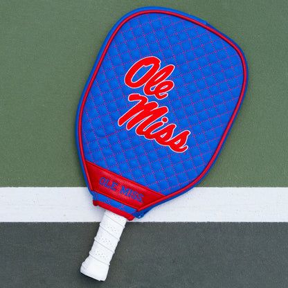 Parrot Paddles Ole Miss Rebels Quilted Pickleball Paddle Cover NCAA Licensed