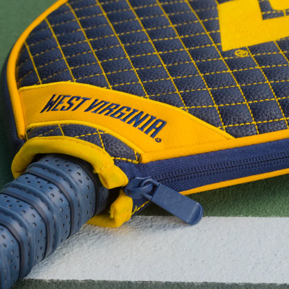 Parrot Paddles West Virginia Mountaineers Quilted Pickleball Paddle Cover NCAA