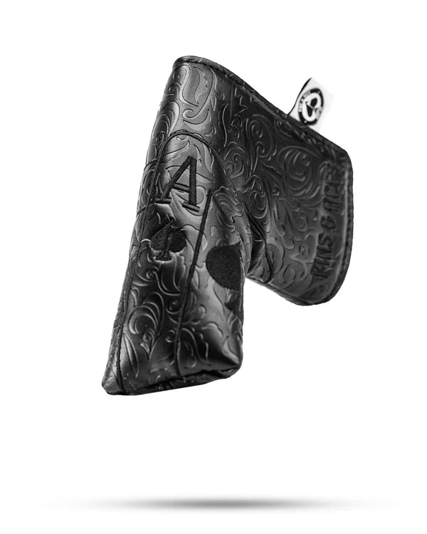 Pins & Aces (Authentic) Blackout Ace of Spades Blade Putter Head Cover