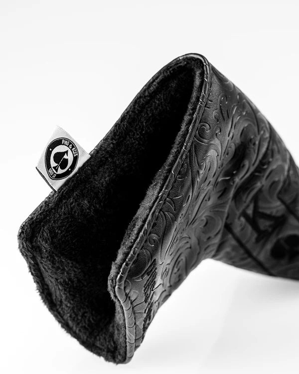 Pins & Aces (Authentic) Blackout Ace of Spades Blade Putter Head Cover