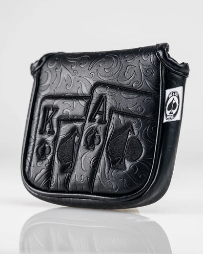 Pins & Aces (Authentic) Blackout Ace of Spades Mallet Putter Head Cover