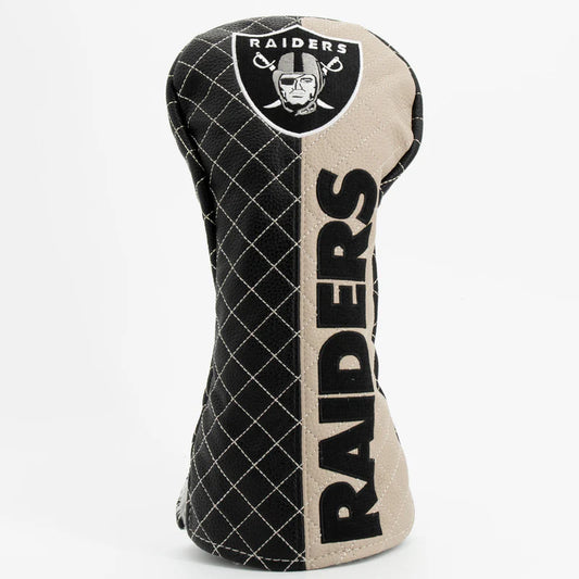 Team Golf USA (Authentic) Las Vegas Raiders Split Color Quilted Driver Head Cover NFL Licensed