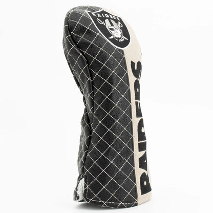 Team Golf USA (Authentic) Las Vegas Raiders Split Color Quilted Driver Head Cover NFL Licensed