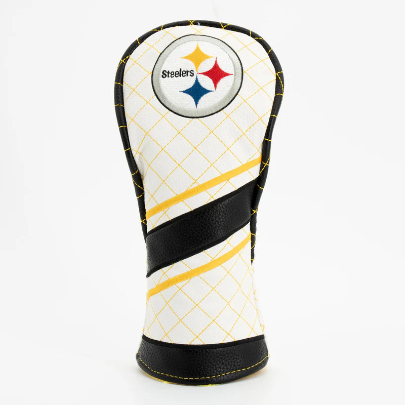 Team Golf USA (Authentic) Pittsburgh Steelers Striped Quilted Driver Head Cover NFL Licensed