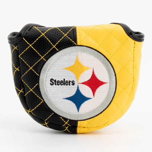 Team Golf USA (Authentic) Pittsburgh Steelers Split Color Quilted Mallet Putter Cover NFL Licensed