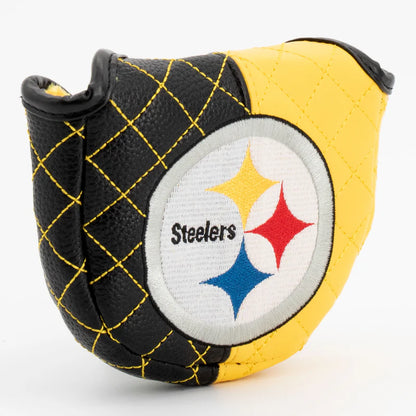 Team Golf USA (Authentic) Pittsburgh Steelers Split Color Quilted Mallet Putter Cover NFL Licensed