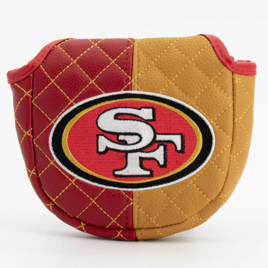 Team Golf USA (Authentic) San Francisco 49ers Split Color Quilted Mallet Putter Cover NFL Licensed