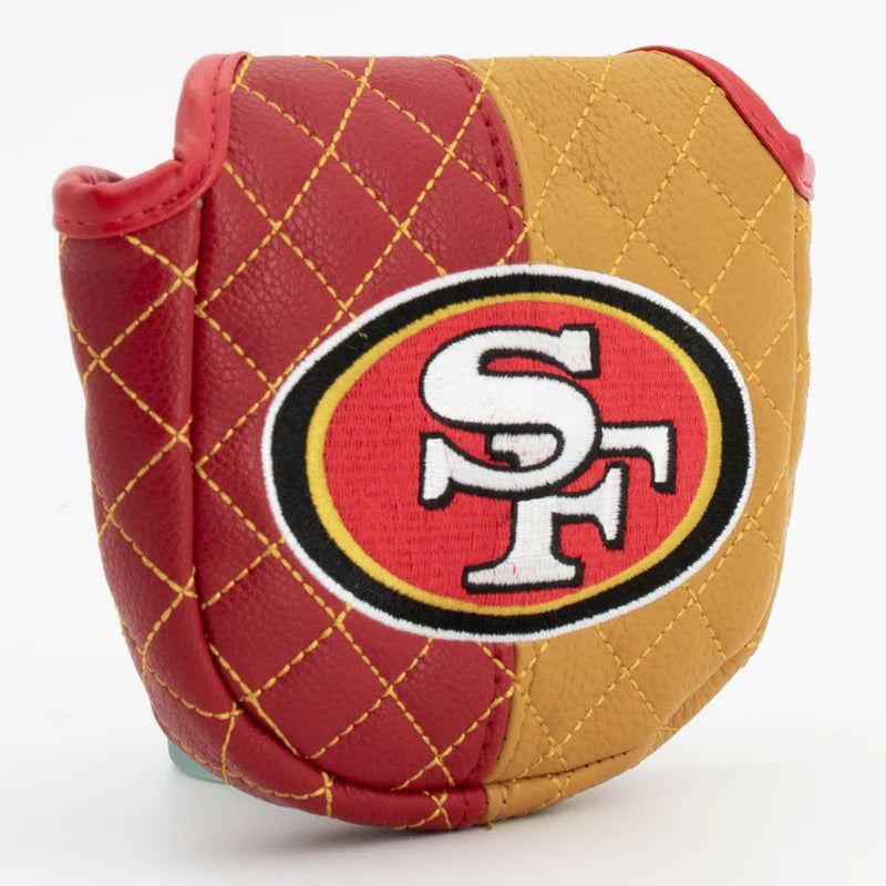 Team Golf USA (Authentic) San Francisco 49ers Split Color Quilted Mallet Putter Cover NFL Licensed