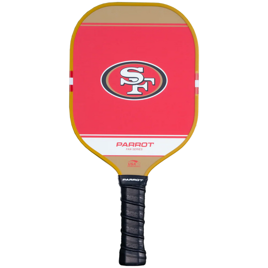 Parrot Paddles San Francisco 49ers 16mm Sport Performance Pickleball Paddle (USAPA Approved)