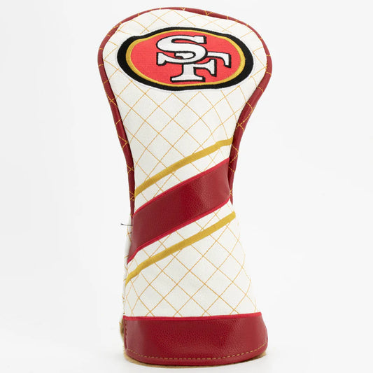 Team Golf USA (Authentic) San Francisco 49ers Striped Quilted Driver Head Cover NFL Licensed