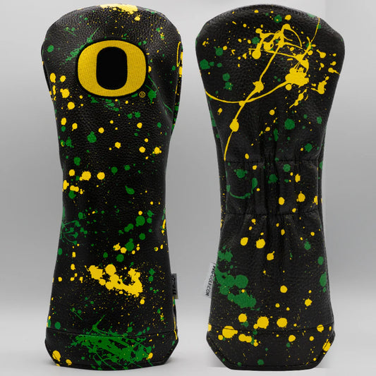 PRG Golf Authentic Oregon Ducks Splash Pattern Driver Head cover NCAA Licensed