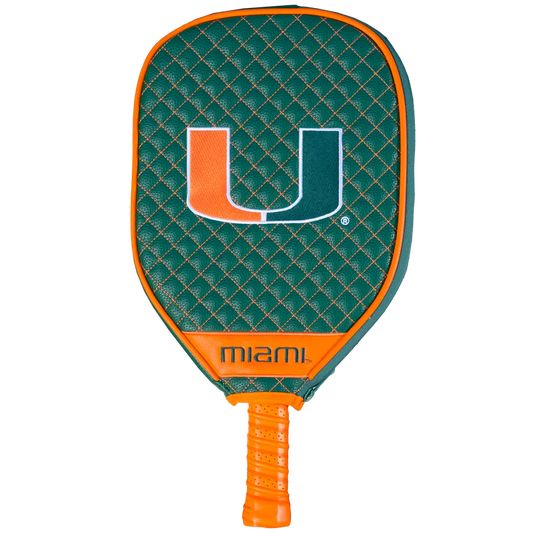 Parrot Paddles Miami Hurricanes Quilted Pickleball Paddle Cover