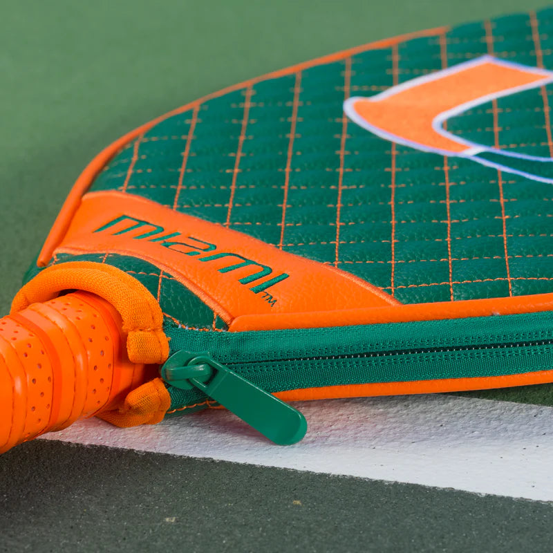 Parrot Paddles Miami Hurricanes Quilted Pickleball Paddle Cover