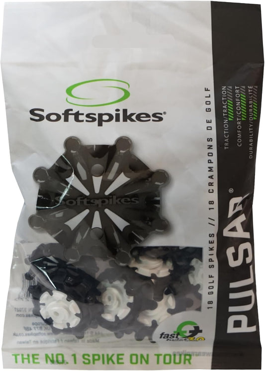 Pulsar Golf Spikes (Fast Twist® 3.0) | Black/White