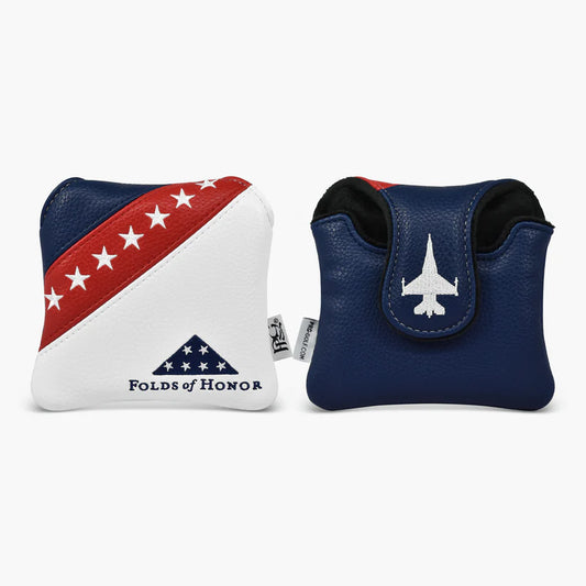 PRG Golf 2025 Folds of Honor Elite Vintage College Collection Mallet Putter Cover (Red White & Blue)