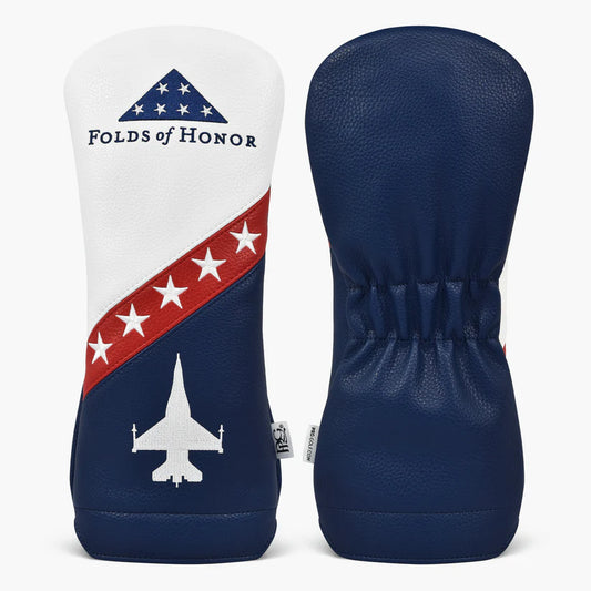 PRG Golf 2025 Folds of Honor Elite College Collection Driver Cover (Red White & Blue)