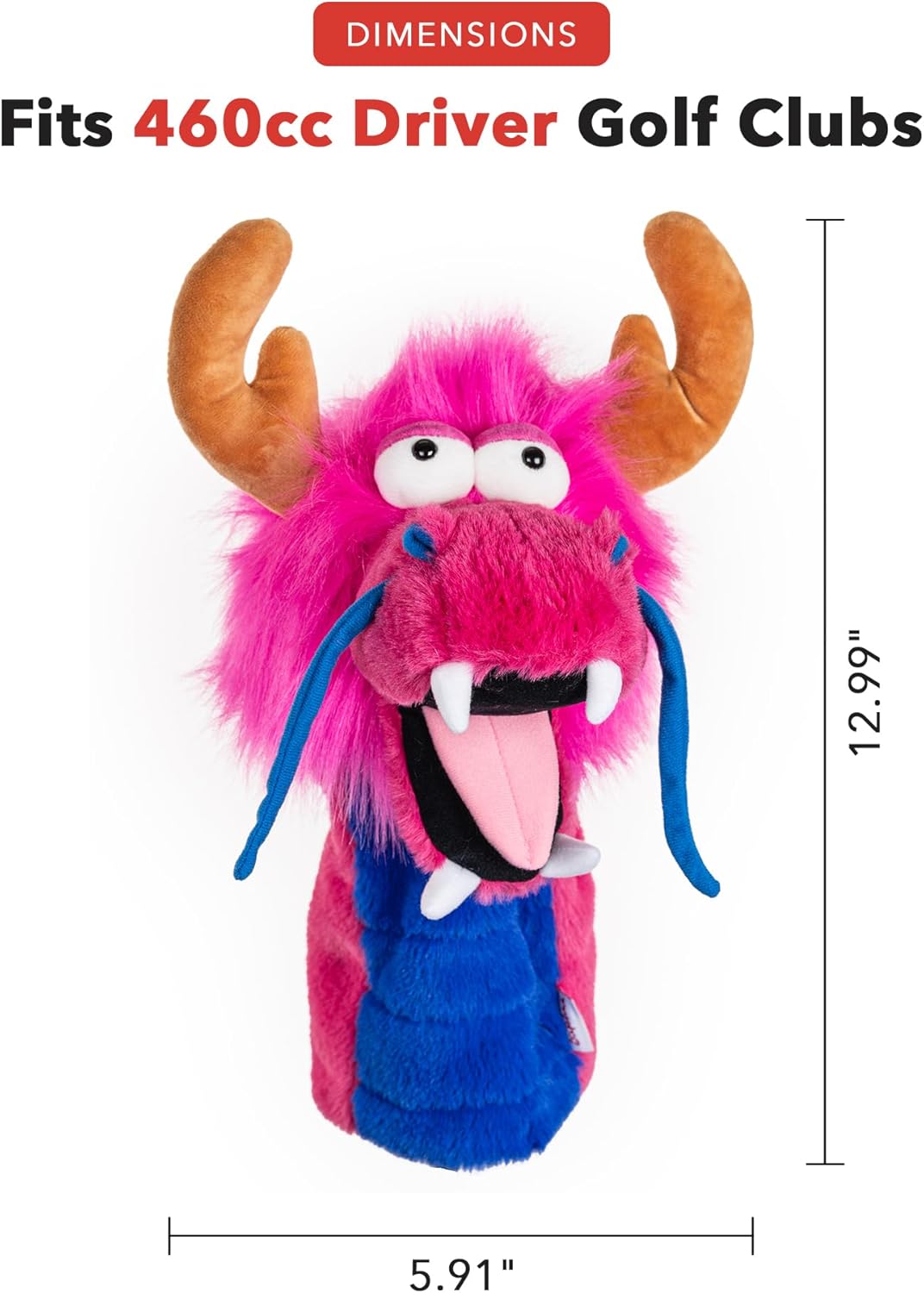 Daphne's Authentic Pink Dragon Driver Headcover ( Breast Cancer )