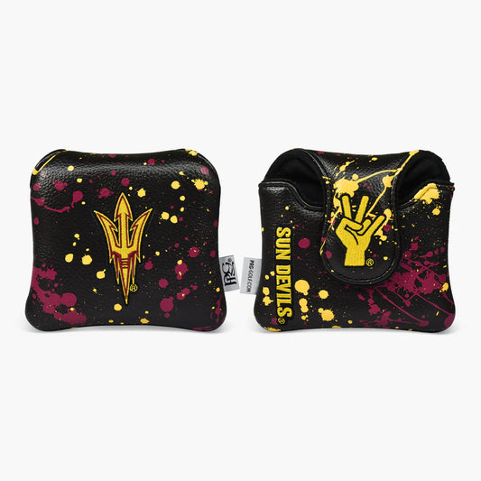 PRG Golf Arizona State Sun Devils 2025 Paint Splash Mallet Putter Cover NCAA