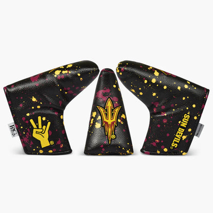 PRG Golf Arizona State Sun Devils 2025 Paint Splash Blade Putter Cover NCAA