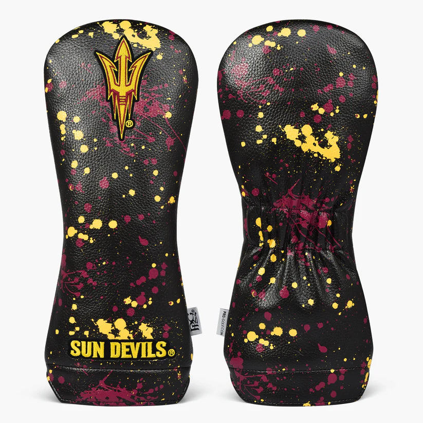 PRG Golf Arizona State Sun Devils New 2025 Paint Splash Driver Head Cover NCAA