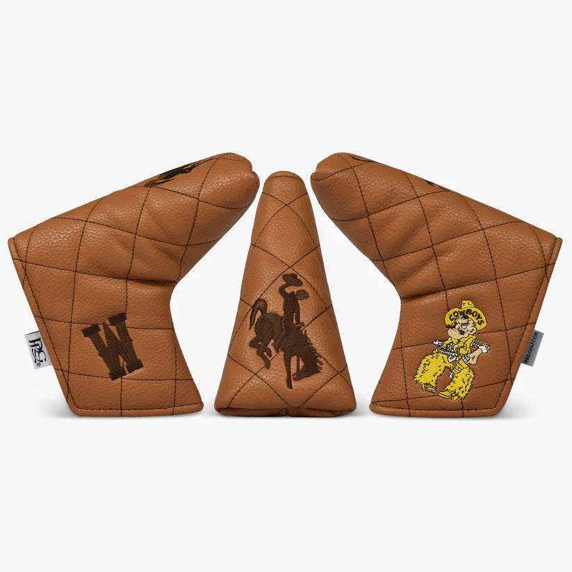 PRG Golf Authentic Wyoming Cowboys 2025 Blade Putter Cover NCAA Licensed