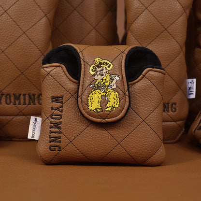 PRG Golf Authentic Wyoming Cowboys 2025 Mallet Putter Cover NCAA Licensed