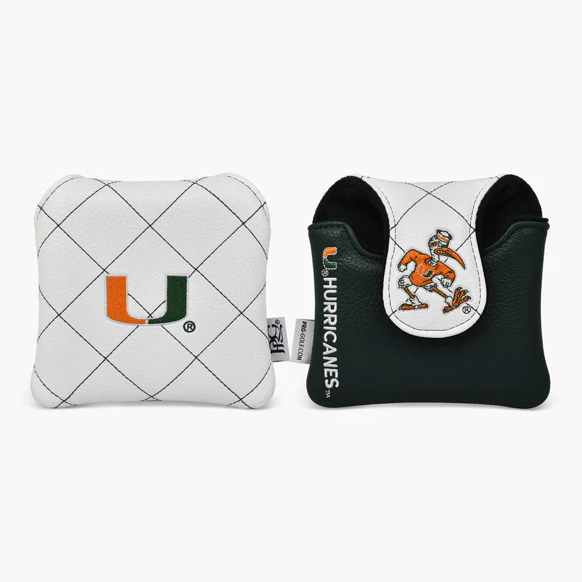 PRG Golf Authentic Miami Hurricanes 2025 Mallet Putter Cover NCAA Licensed