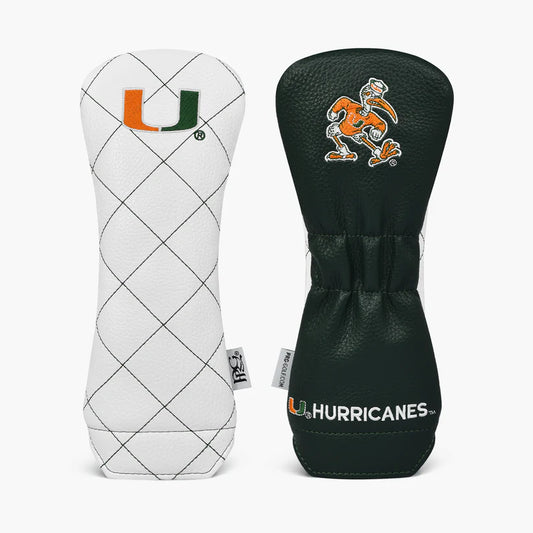 PRG Golf Authentic Miami Hurricanes 2025 Rescue/Hybrid Head Cover NCAA Licensed
