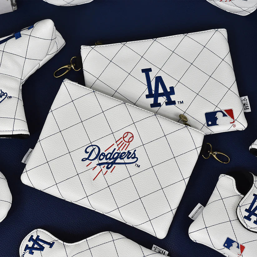 PRG Golf Los Angeles Dodgers New Stitch Premium 9" x 7" Zip Tote