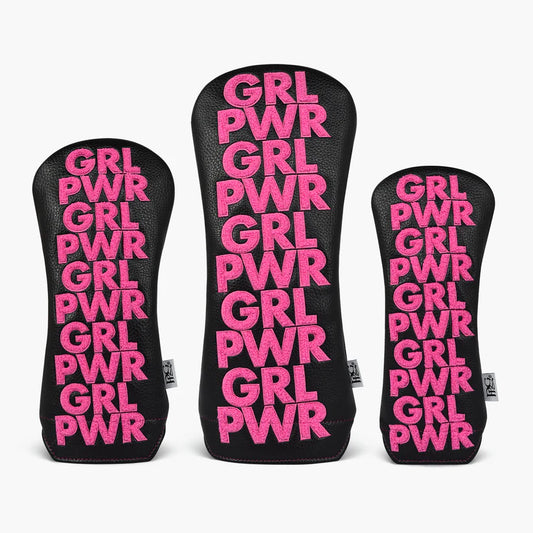 PRG Golf 2025 Originals Collection Girl (GRL) Power Head Cover Set w/Driver, Fairway & Rescue