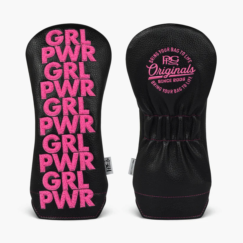 PRG Golf 2025 Originals Collection Girl (GRL) Power Head Cover Set w/Driver, Fairway & Rescue