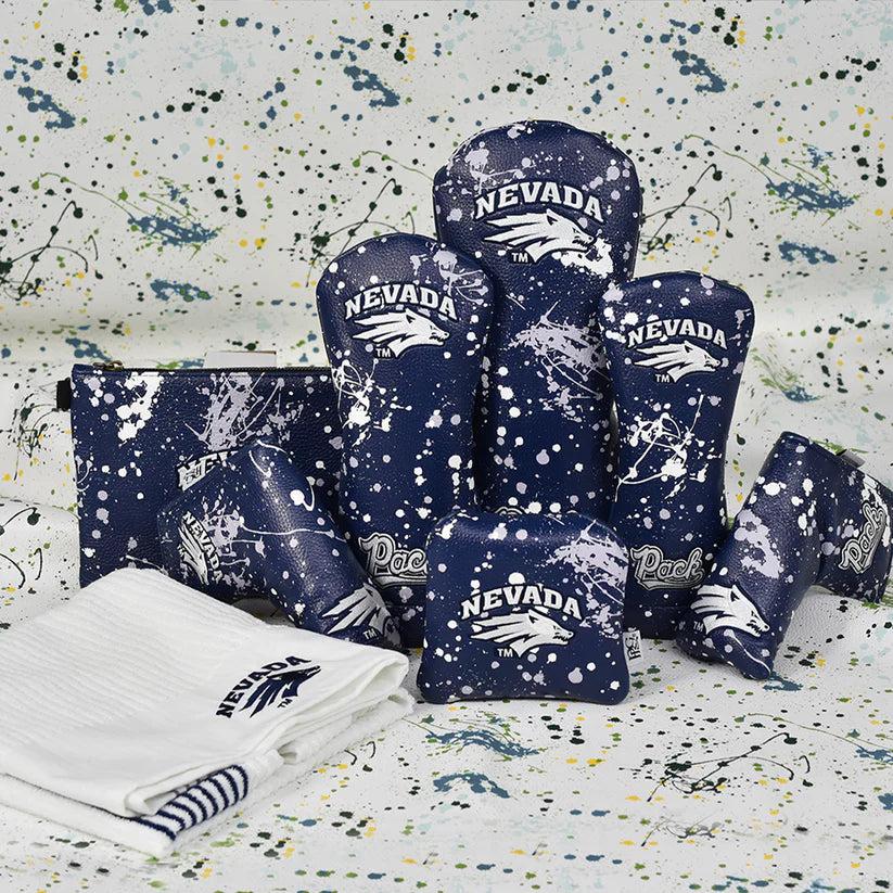 PRG Golf Authentic Nevada-Reno Wolf Pack Splash Pattern Driver Head cover NCAA