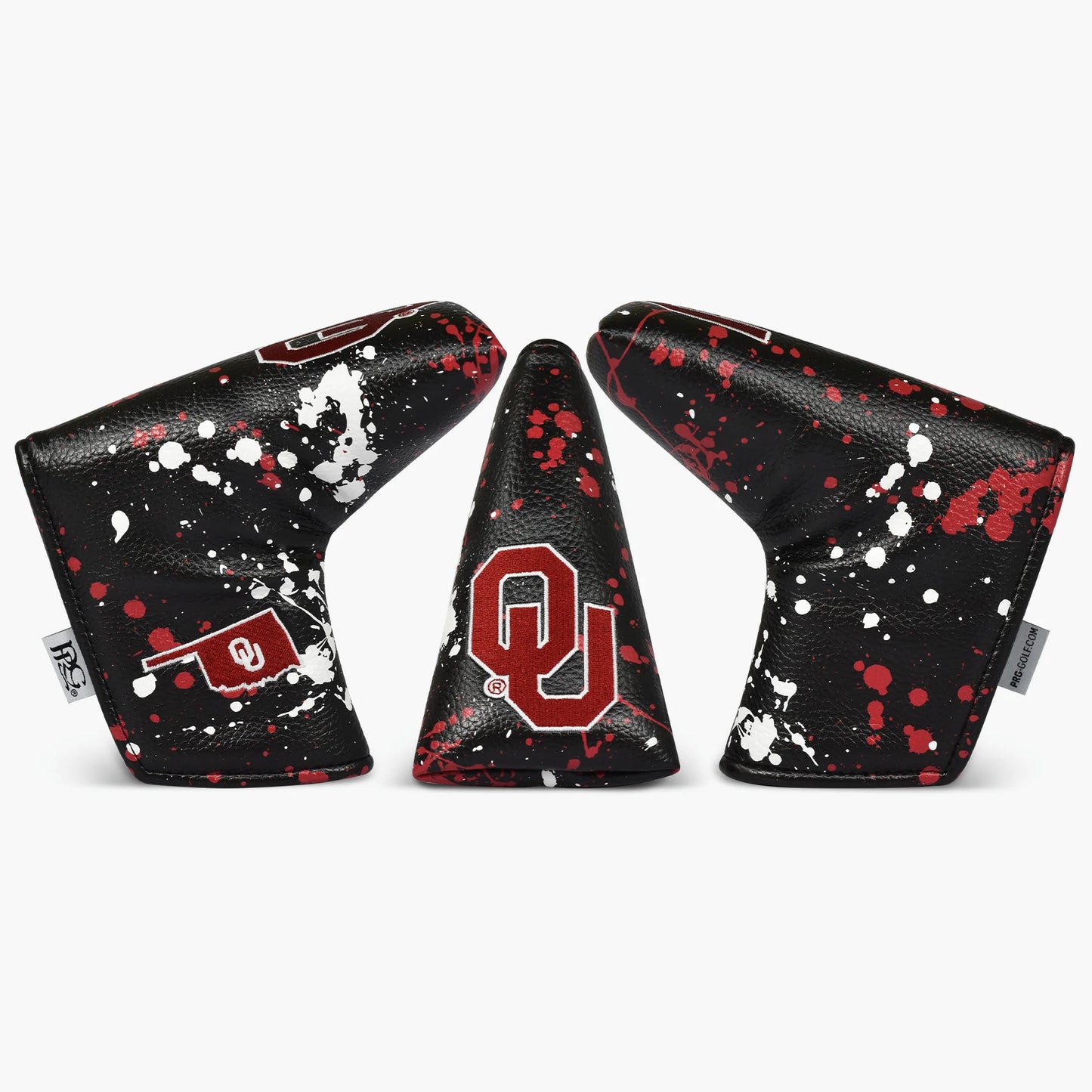 PRG Golf Authentic Oklahoma Sooners Paint Splash Blade Putter Cover NCAA Licensed