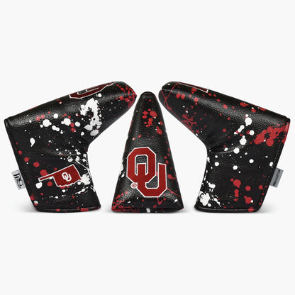 PRG Golf Authentic Oklahoma Sooners Paint Splash Blade Putter Cover NCAA Licensed