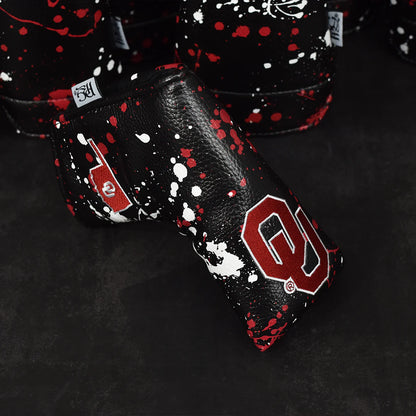 PRG Golf Authentic Oklahoma Sooners Paint Splash Blade Putter Cover NCAA Licensed