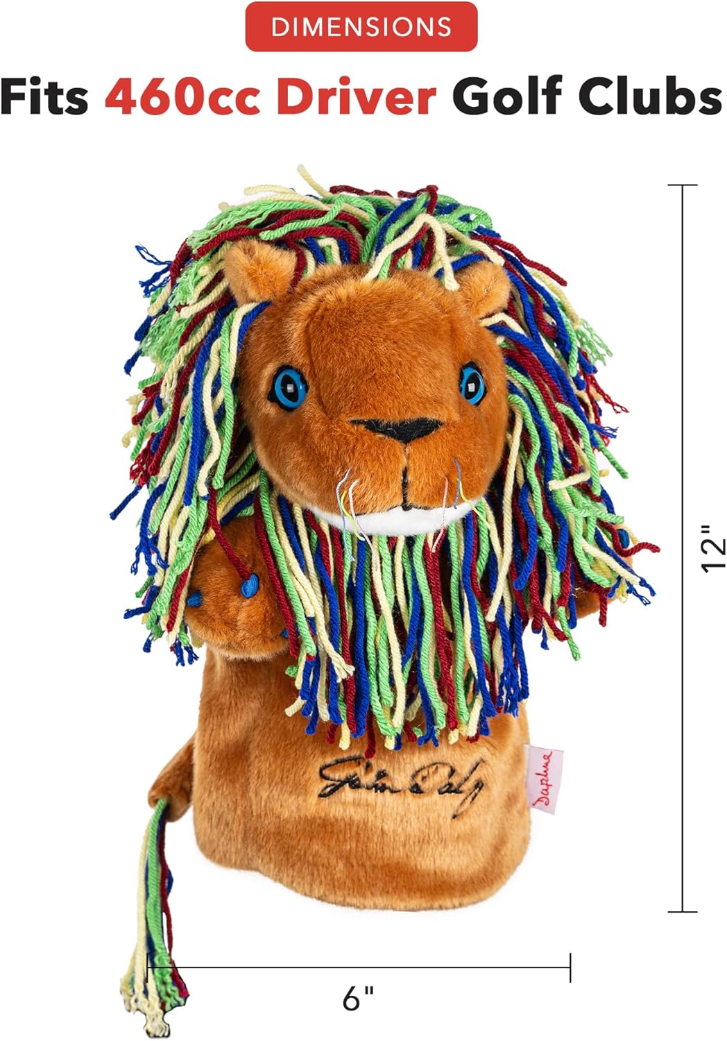 Daphne's Authentic John Daly Lion Driver Headcover