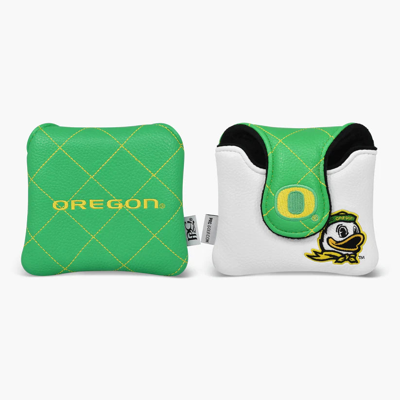 PRG Golf Authentic Oregon Ducks Stitch Pattern Mallet Putter Cover NCAA Licensed