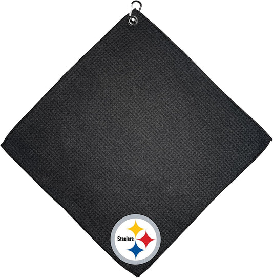 Team Golf USA Pittsburgh Steelers Microfiber Golf Towel 15"X15" NFL Licensed