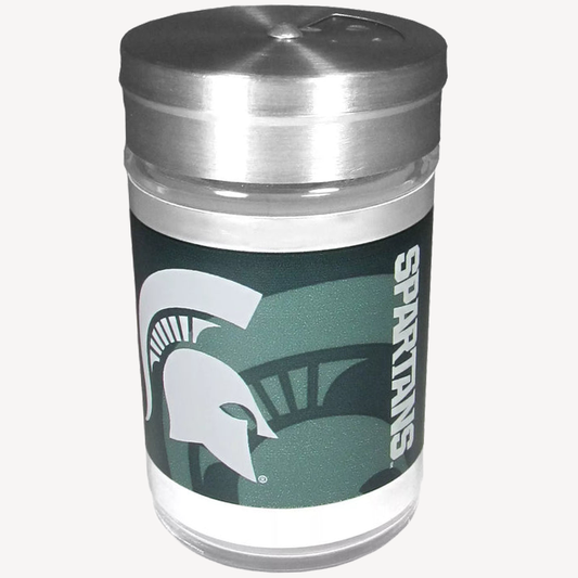 Siskiyou Gifts Michigan State Spartans Glass Tailgater Seasoning Shaker, NCAA Licensed