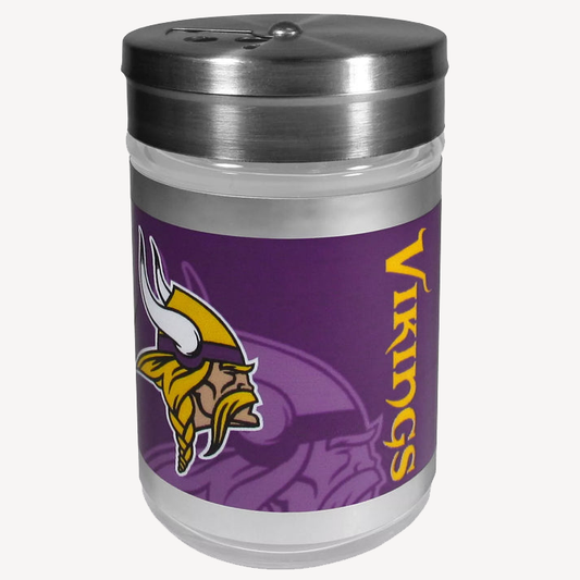 Siskiyou Gifts Minnesota Vikings Glass Tailgater Seasoning Shaker, NFL Licensed